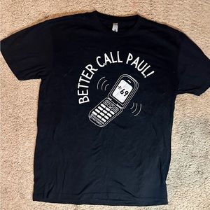 Better call Paul black tshirt size medium
